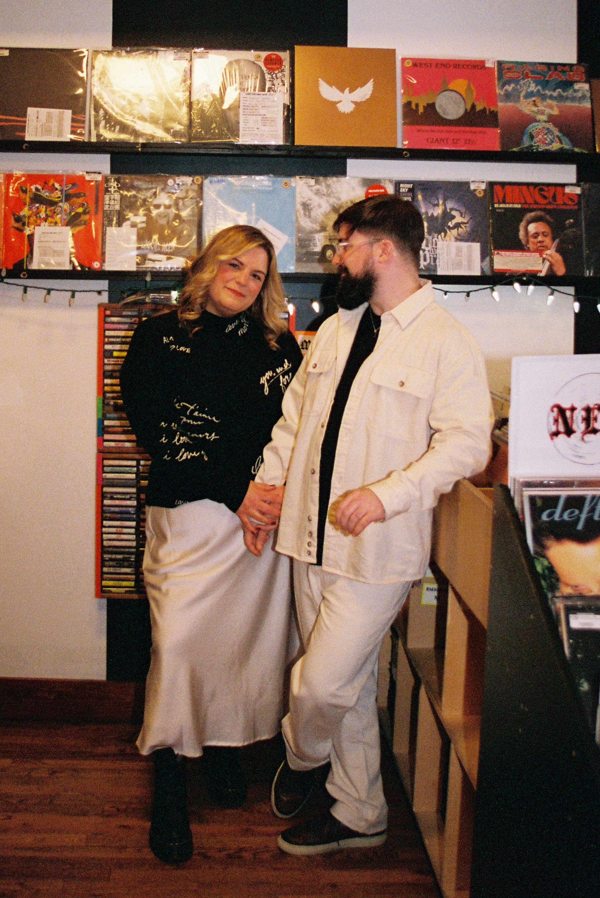 Jack and Keri at Creep Records, Philadelphia